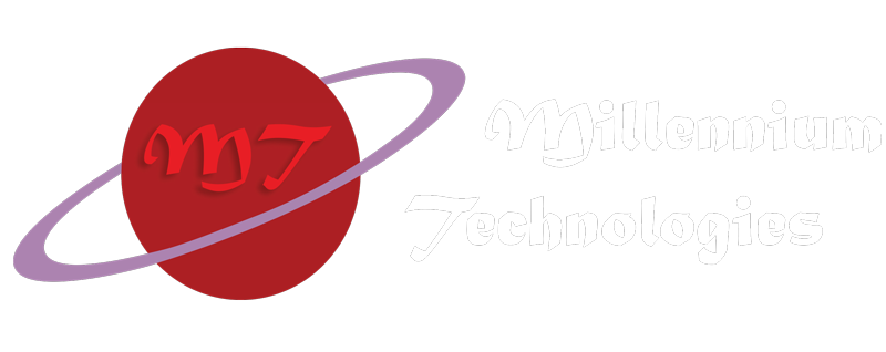 Millennium Technologies White Logo